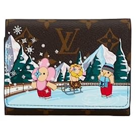 Louis Vuitton-Louis Vuitton Monogram Vivienne Portefeuille Victorine Bi-fold Wallet-Brown,Multiple colors
