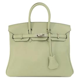Hermès-Hermes Birkin 25 Green Handbag-Green