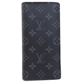 Louis Vuitton-Louis Vuitton M61697 Portefeuille Brazza Long Wallet-Black