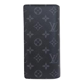Louis Vuitton-Louis Vuitton M61697 Portefeuille Brazza Long Wallet-Black