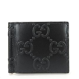 Gucci-Gucci GG Embossed Black Money Clip-Black