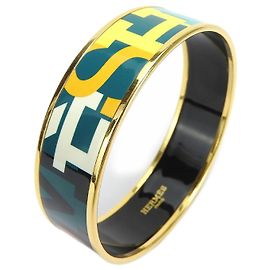 Hermès Pulsera de charm de esmalte multicolor Hermes Multicolor Verde