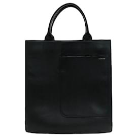 Valextra-Valextra Boxy Shoulder Bag Tote in Black-Black