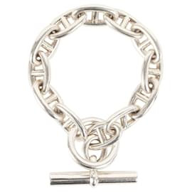 Hermès-Hermes Chaine d'Ancre Charm Bracelet-Silvery