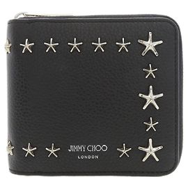 Jimmy Choo Sternmotiv Geldbörse im Bi-Fold-Design Schwarz