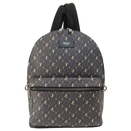 Jimmy Choo grauer Leder-Rucksack Braun