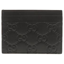 Gucci-Gucci 233166 GG Shima Business Card Holder-Black