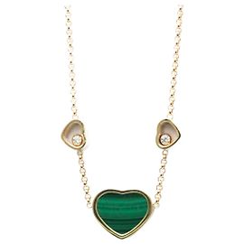 Collier en diamant Malachite Happy Heart de Chopard Doré