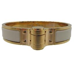 Hermès-Hermes Charm Bracelet in Gold and Ivory-Golden,Cream