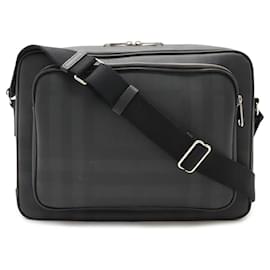 Burberry-Burberry Checked Shoulder Bag-Brown,Black