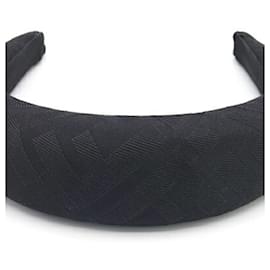Fendi-Fendi Black Canvas Alice Band-Black
