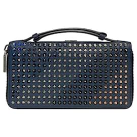 Christian Louboutin-Portefeuille Long Christian Louboutin en Marine-Bleu Marine