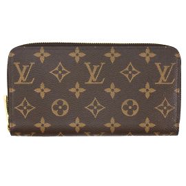 Cartera Zippy Monogram Louis Vuitton Castaño Monograma