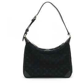 Louis Vuitton Monogram Satin Little Boulogne Tasche Schwarz Monogramm