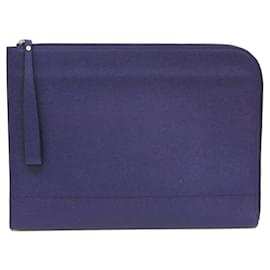 Valextra-Pochette en cuir violet Valextra-Violet