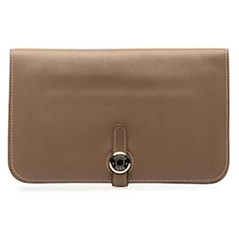 Hermès Portefeuille Long GM Dogon Hermes Argenté Taupe