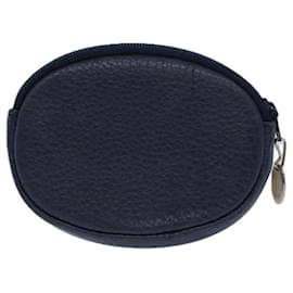 Christian Dior-Christian Dior Coin Purse Leather Navy Auth bs15647-Navy blue