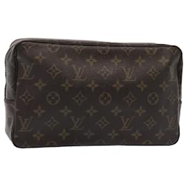 Louis Vuitton-LOUIS VUITTON Monogram Trousse Toilette 28 Sac Clutch M47522 LV Auth 80294-Monogramme