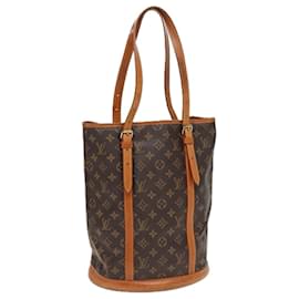 Louis Vuitton-LOUIS VUITTON Monogram Bucket GM Shoulder Bag M42236 LV Auth 80757-Monogram