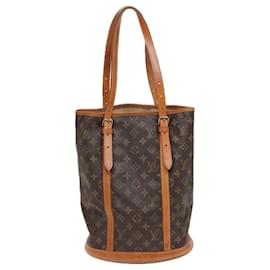 Louis Vuitton-LOUIS VUITTON Monogram Bucket GM Shoulder Bag M42236 LV Auth 80757-Monogram