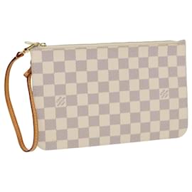 Louis Vuitton-LOUIS VUITTON Pochete Neverfull MM Damier Azur LV Auth 80805-Outro
