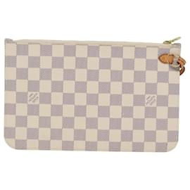 Louis Vuitton-LOUIS VUITTON Pochettes Neverfull MM Damier Azur LV Auth 80805-Autre