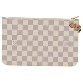 Louis Vuitton-LOUIS VUITTON Pochete Neverfull MM Damier Azur LV Auth 80805-Outro