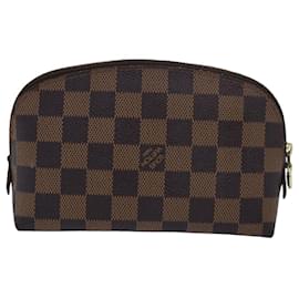 Louis Vuitton-LOUIS VUITTON Pochette Cosmétique PM Damier Ebene N47516 Auth LV 80307-Autre