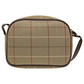 Autre Marque-Burberrys Nova Check Schultertasche aus Canvas Beige Auth ep4737-Beige