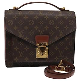 Louis Vuitton-LOUIS VUITTON Monogram Monceau 28 Hand Bag 2way M51185 LV Auth 80337-Monogram