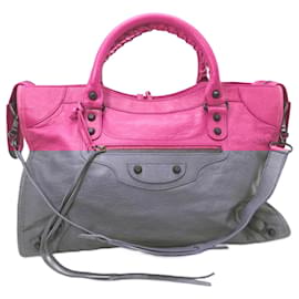 Balenciaga-Balenciaga The City 2way Women's Handbag-Pink