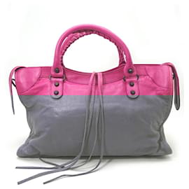 Balenciaga-Balenciaga The City 2way Women's Handbag-Pink
