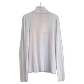 Dior-Dior Blue & Pink Wave Knit Cashmere/Silk Fine Sweater-Pink,Light blue