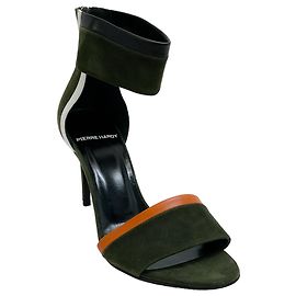 Escarpins Altissimo en daim multi kaki de Pierre Hardy Vert