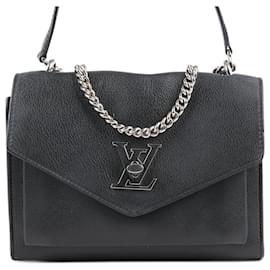 Louis Vuitton-Louis Vuitton Cuir Taurillon MyLockMe BB 2Way Handbag in Black M51418-Black