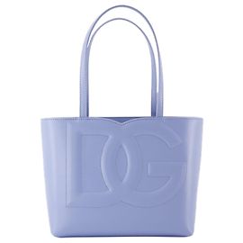 Dolce & Gabbana Logo Shopper Bag - Dolce&Gabbana - Leather - Blue Blue