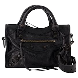 Balenciaga-Le City Mini Purse - Balenciaga - Leather - Black-Black