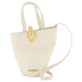 Le Petit Bambola Shopper Bag - Jacquemus - Couro - Marfim Branco