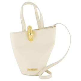 Jacquemus-Le Petit Bambola Shopper Bag - Jacquemus - Leather - Ivory-White