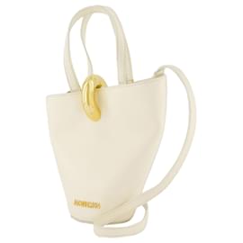 Jacquemus-Le Petit Bambola Shopper Bag - Jacquemus - Leather - Ivory-White