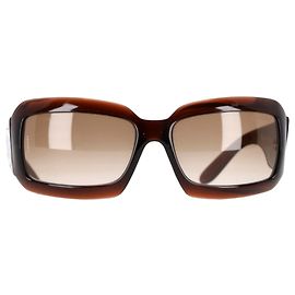 Lunettes de soleil Chanel Frame en nacre avec logo CC 5076-H en acétate marron Marron Rouge