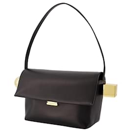 Jacquemus-Le Rond Carre Bag - Jacquemus - Leather - Black-Black