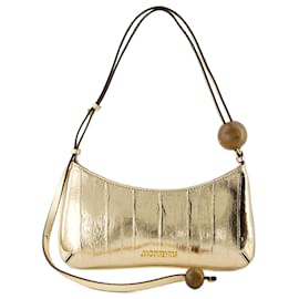 Jacquemus-Le Bisou Perle Bag - Jacquemus - Leather - Gold-Golden,Metallic