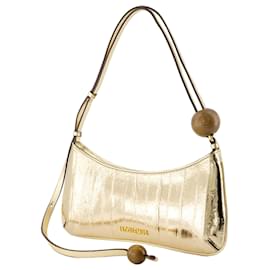 Jacquemus-Le Bisou Perle Bag - Jacquemus - Leather - Gold-Golden,Metallic