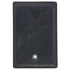Montblanc Sartorial Pocket Holder 3cc in pelle di vitello nera Nero