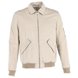 Apc Giacca Gaspard con zip completa A.P.C. in cotone beige Beige