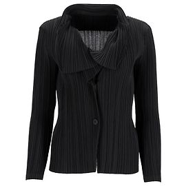 Cardigan plissé Fête Issey Miyake en polyester noir Noir
