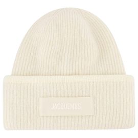 O Boné Gros Grain Beanie - Jacquemus - Lã - Branco Branco