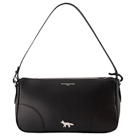 Autre Marque-Sac à épaule Boogie Baguette - Maison Kitsune - Cuir - Noir-Noir