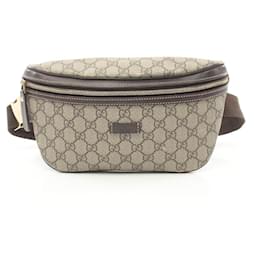 Gucci-Sac à taille Gucci Gucci / Sac ceinture en toile GG Imprimé 233269 en bon état-Marron